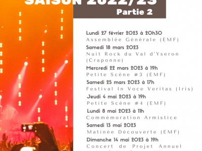 Programmation EMF 2022-2023 / 2ème partie