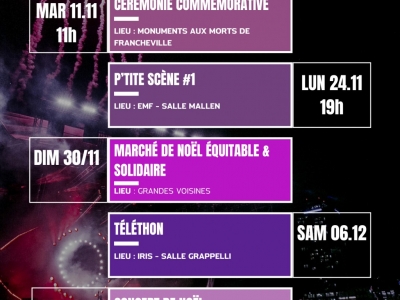 AGENDA NOVEMBRE-DECEMBRE 2025